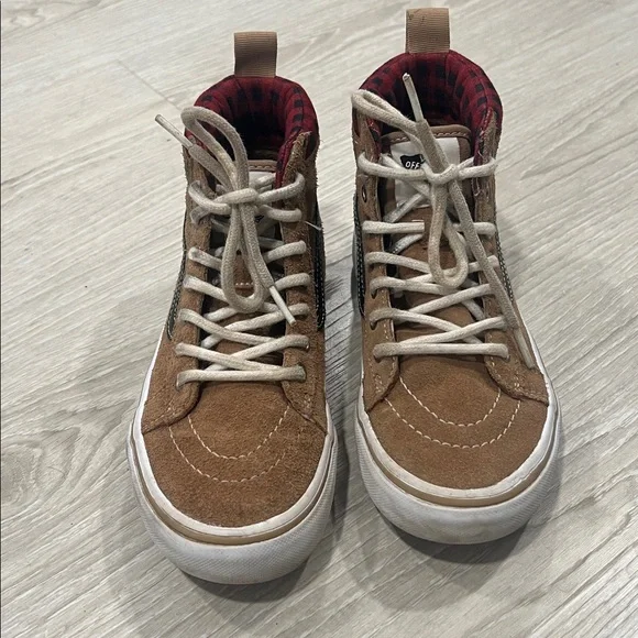 Vans Kids High-Top Sneakers - Tan and Black - Picture 4 of 6